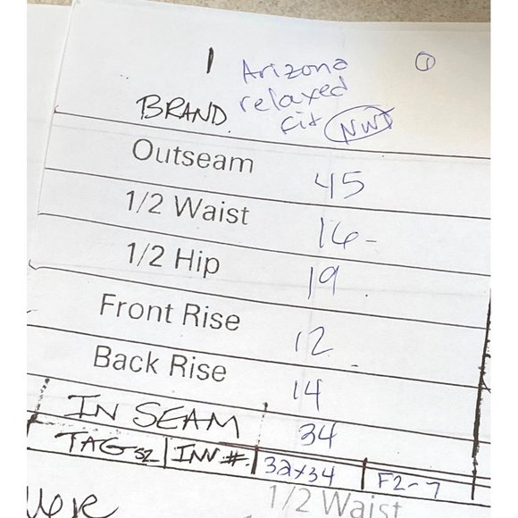 Arizona Relaxed Fit Womans Jeans 32 x 34 NWT - Picture 11 of 14